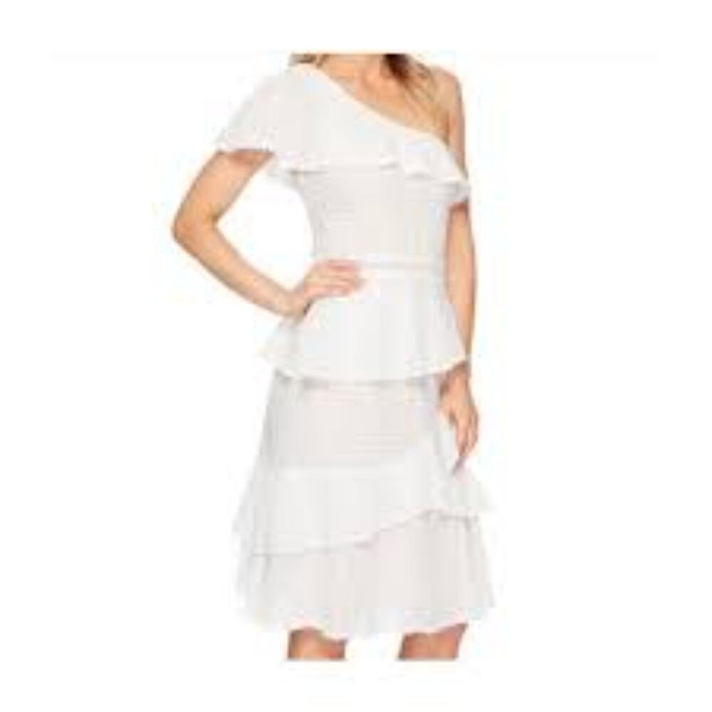 Adelyn Rae Trixie Knit One Shoulder Tier Dress Size S NWT